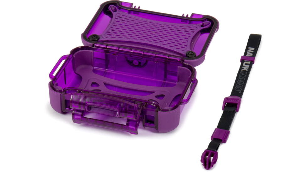 Nanuk 320 Nano Small Protective Case,6.3x4.7x2.2in, Purple, 320S-000PR-0A0