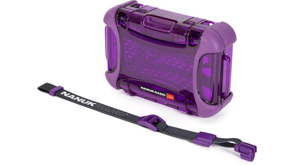 Nanuk 320 Nano Small Protective Case,6.3x4.7x2.2in, Purple, 320S-000PR-0A0