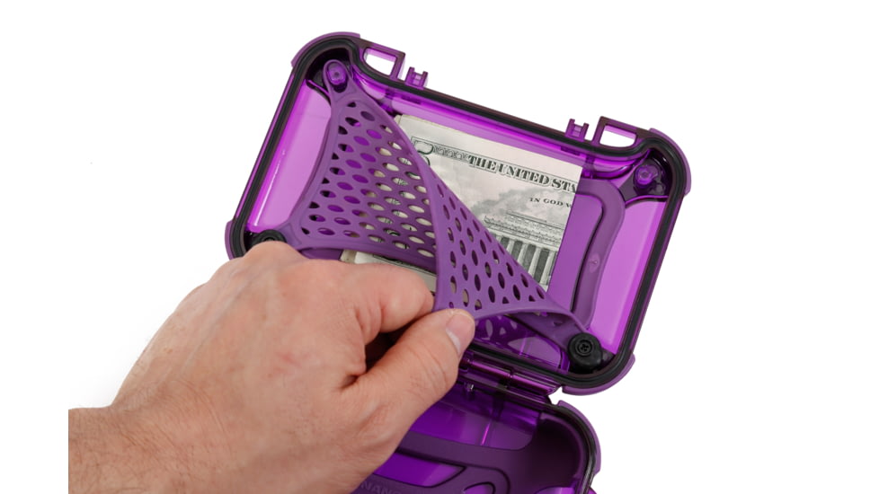 Nanuk 320 Nano Small Protective Case,6.3x4.7x2.2in, Purple, 320S-000PR-0A0