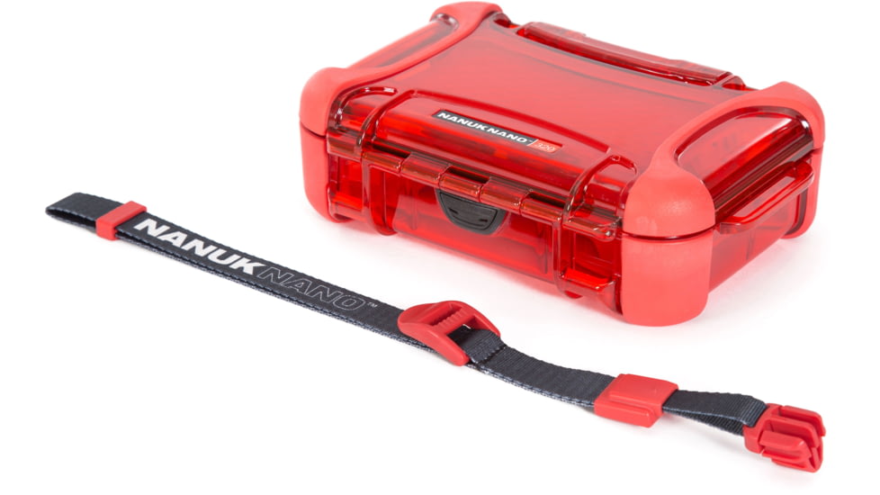 Nanuk 320 Nano Small Protective Case,6.3x4.7x2.2in,Red, 320S-000RD-0A0