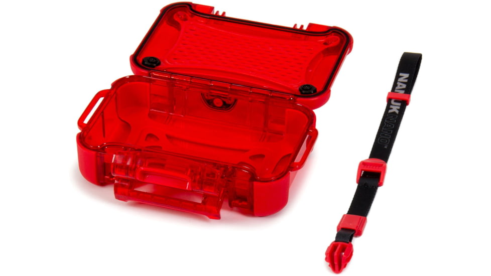 Nanuk 320 Nano Small Protective Case,6.3x4.7x2.2in,Red, 320S-000RD-0A0