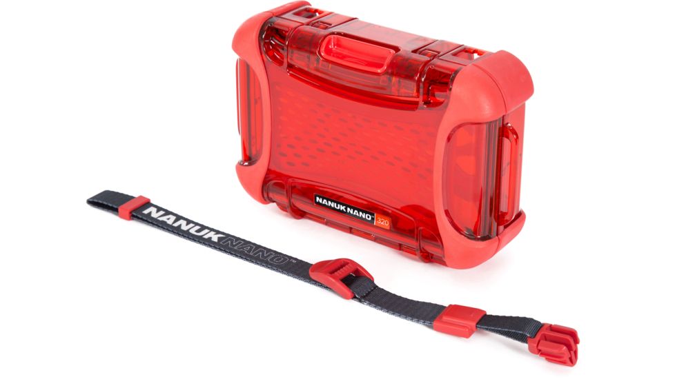 Nanuk 320 Nano Small Protective Case,6.3x4.7x2.2in,Red, 320S-000RD-0A0