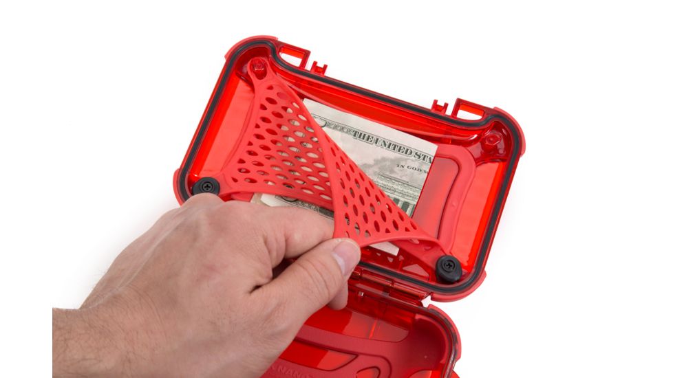 Nanuk 320 Nano Small Protective Case,6.3x4.7x2.2in,Red, 320S-000RD-0A0