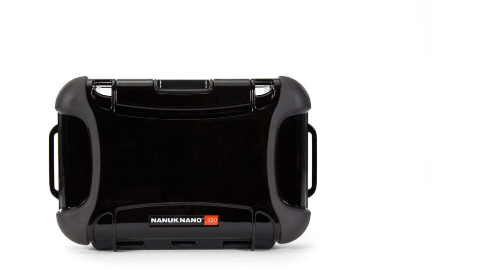 Nanuk 330 Nano Small Protective Case 7.4x5.1x2.6in, Black, 330S-000BK-0A0