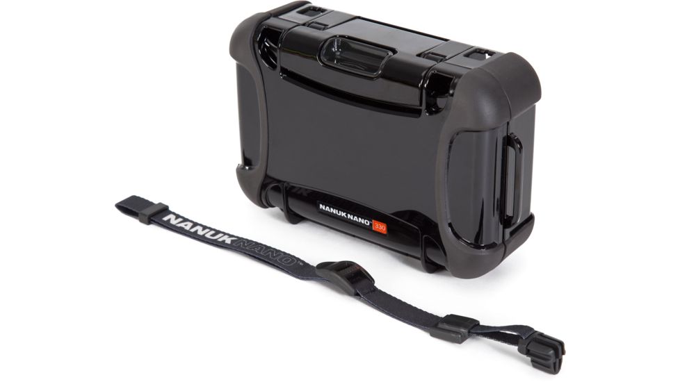 Nanuk 330 Nano Small Protective Case 7.4x5.1x2.6in, Black, 330S-000BK-0A0