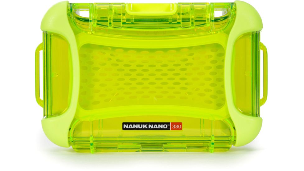 Nanuk 330 Nano Small Protective Case 7.4x5.1x2.6in, Lime, 330S-000LI-0A0