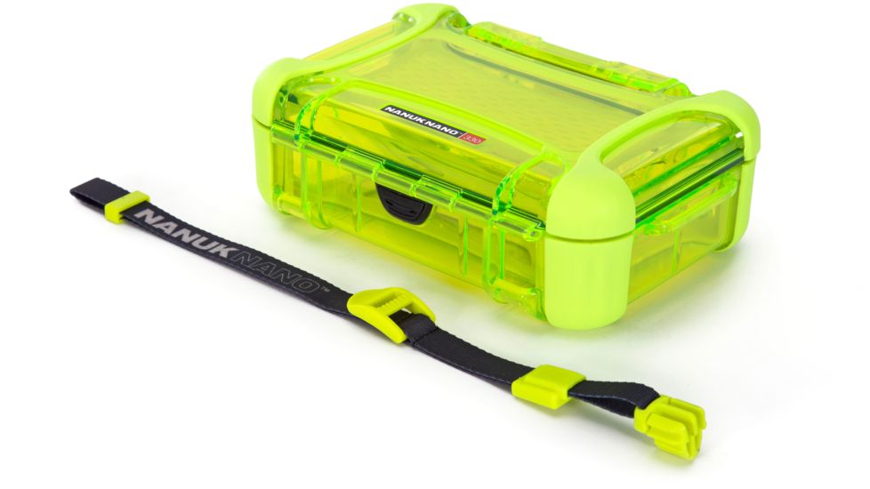 Nanuk 330 Nano Small Protective Case 7.4x5.1x2.6in, Lime, 330S-000LI-0A0