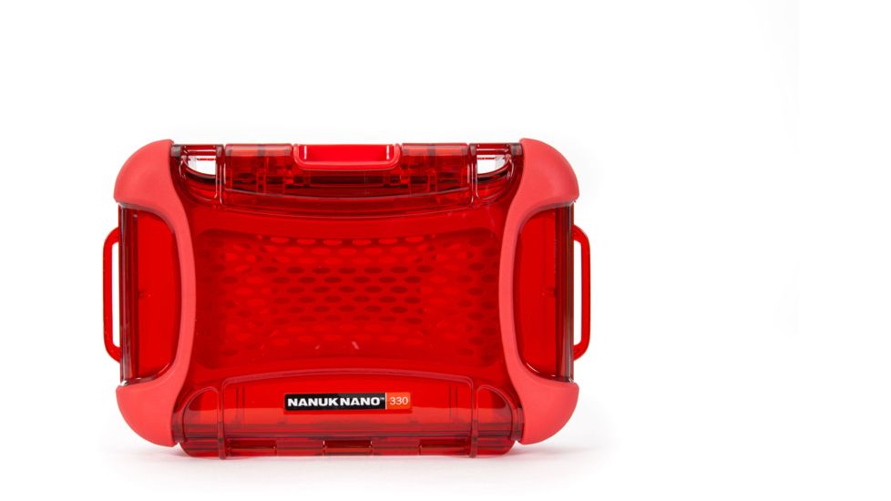 Nanuk 330 Nano Small Protective Case 7.4x5.1x2.6in,Red, 330S-000RD-0A0