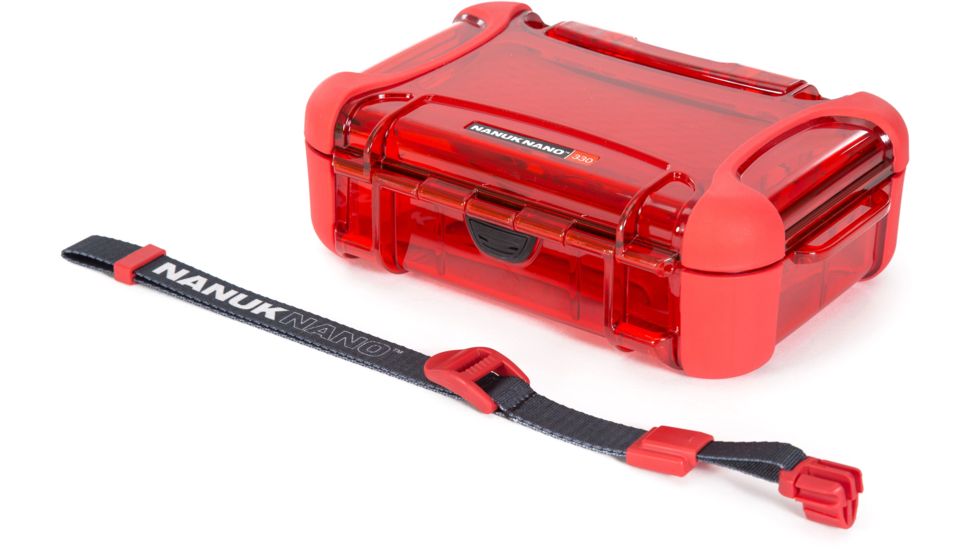 Nanuk 330 Nano Small Protective Case 7.4x5.1x2.6in,Red, 330S-000RD-0A0