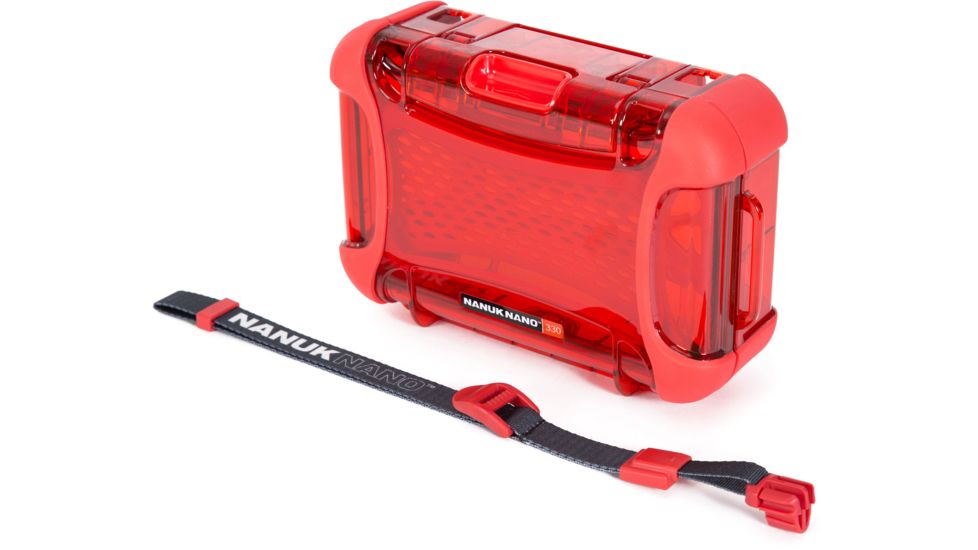 Nanuk 330 Nano Small Protective Case 7.4x5.1x2.6in,Red, 330S-000RD-0A0