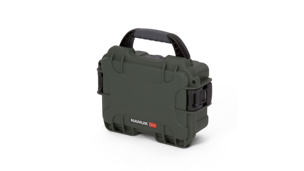 Nanuk 903 Hard Plastic Waterproof Case, Olive, 903S-010OL-0A0