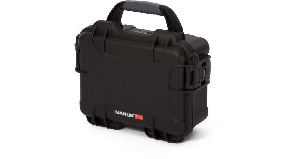 Nanuk 904 Protective Hard Case, 10.2in, Waterproof, Black, 904S-000BK-0A0