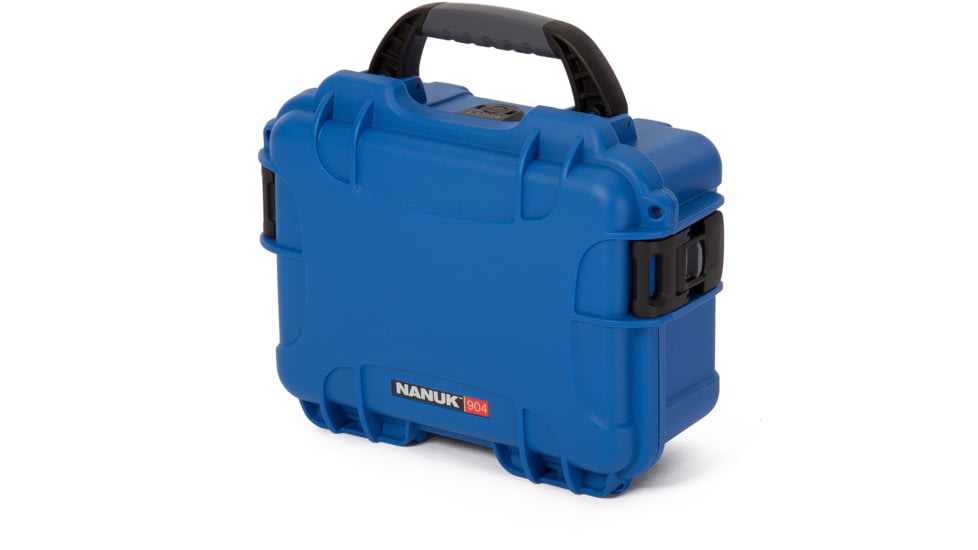 Nanuk 904 Protective Hard Case w/ Cubed Foam, 10.2in, Waterproof, Blue, 904S-010BL-0A0