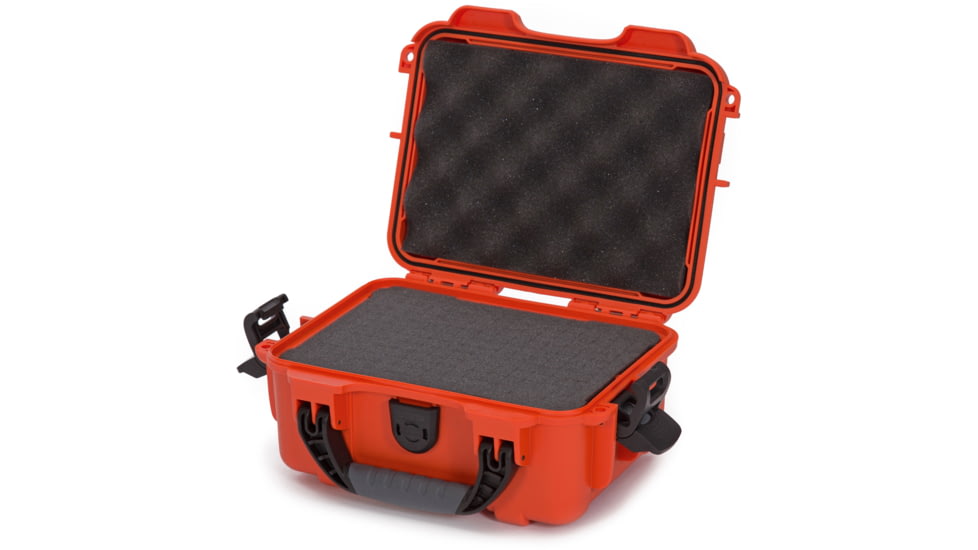 Nanuk 904 Protective Hard Case w/ Cubed Foam, 10.2in, Waterproof, Orange, 904S-010OR-0A0