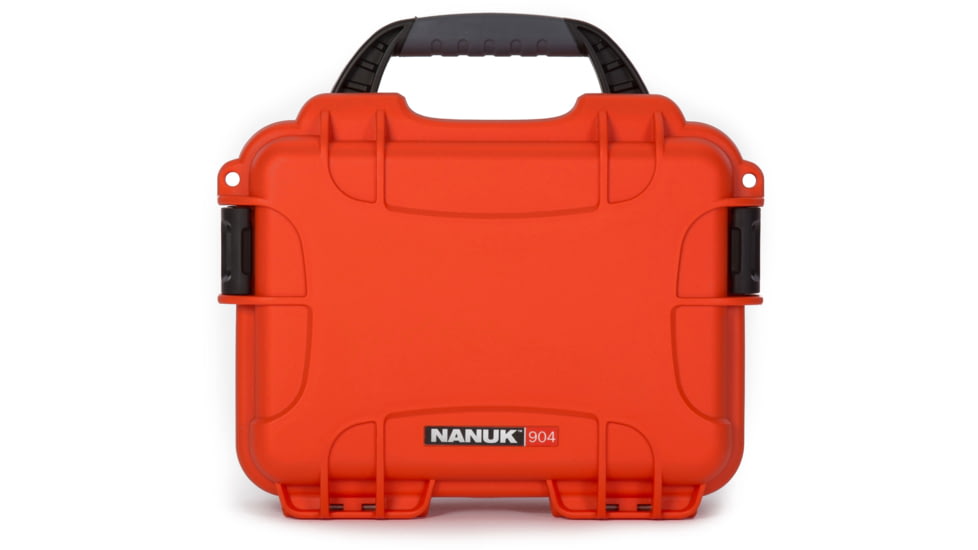 Nanuk 904 Protective Hard Case w/ Cubed Foam, 10.2in, Waterproof, Orange, 904S-010OR-0A0