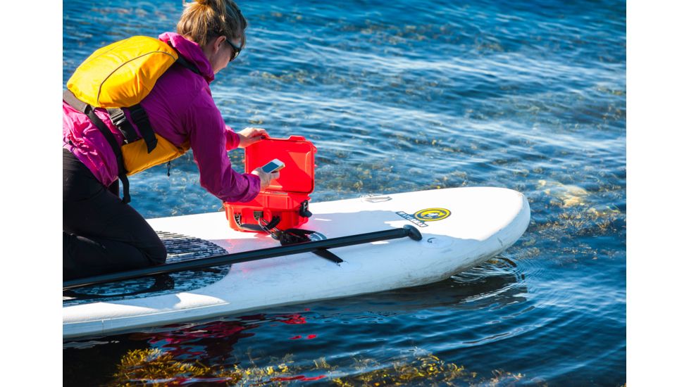 Nanuk 904 Protective Hard Case w/ Cubed Foam, 10.2in, Waterproof, Orange, 904S-010OR-0A0