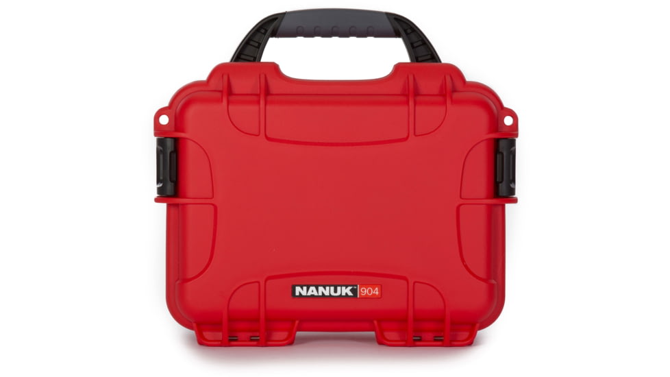 Nanuk 904 Protective Hard Case, 10.2in, Waterproof, Red, 904S-000RD-0A0