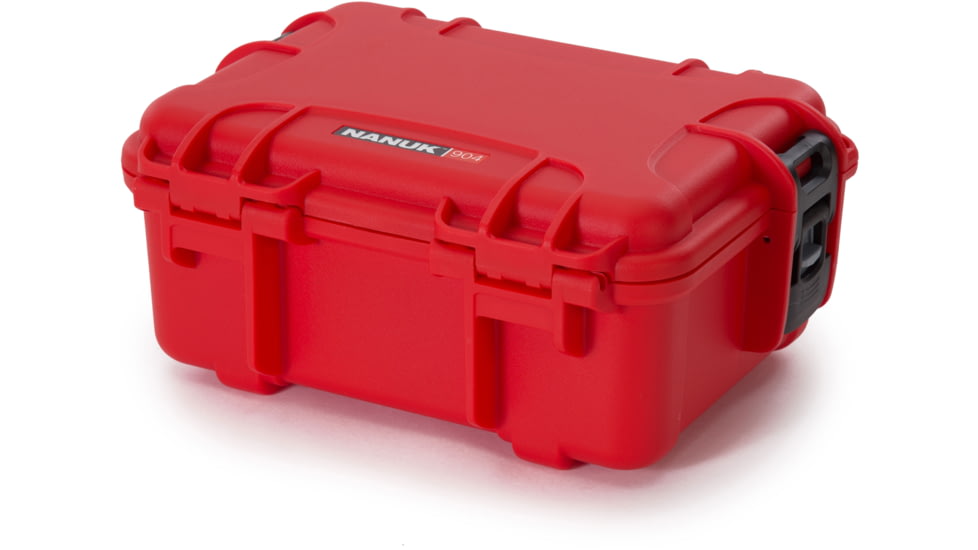 Nanuk 904 Protective Hard Case, 10.2in, Waterproof, Red, 904S-000RD-0A0