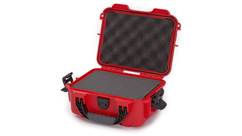 Nanuk 904 Protective Hard Case w/ Cubed Foam, 10.2in, Waterproof, Red, 904S-010RD-0A0