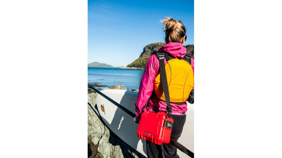 Nanuk 904 Protective Hard Case w/ Cubed Foam, 10.2in, Waterproof, Red, 904S-010RD-0A0