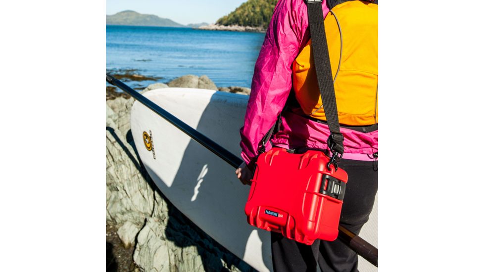 Nanuk 904 Protective Hard Case w/ Cubed Foam, 10.2in, Waterproof, Red, 904S-010RD-0A0