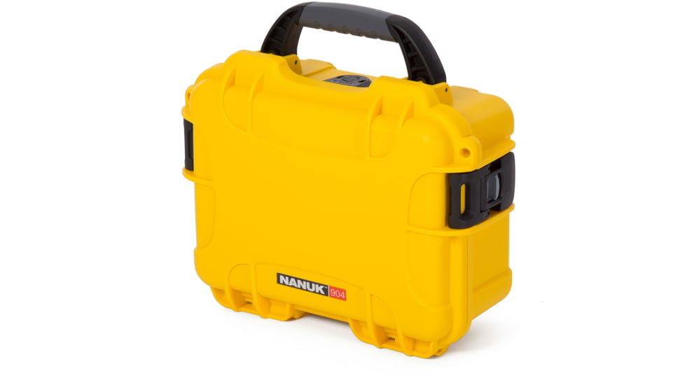 Nanuk 904 Protective Hard Case w/ Cubed Foam, 10.2in, Waterproof, Yellow, 904S-010YL-0A0