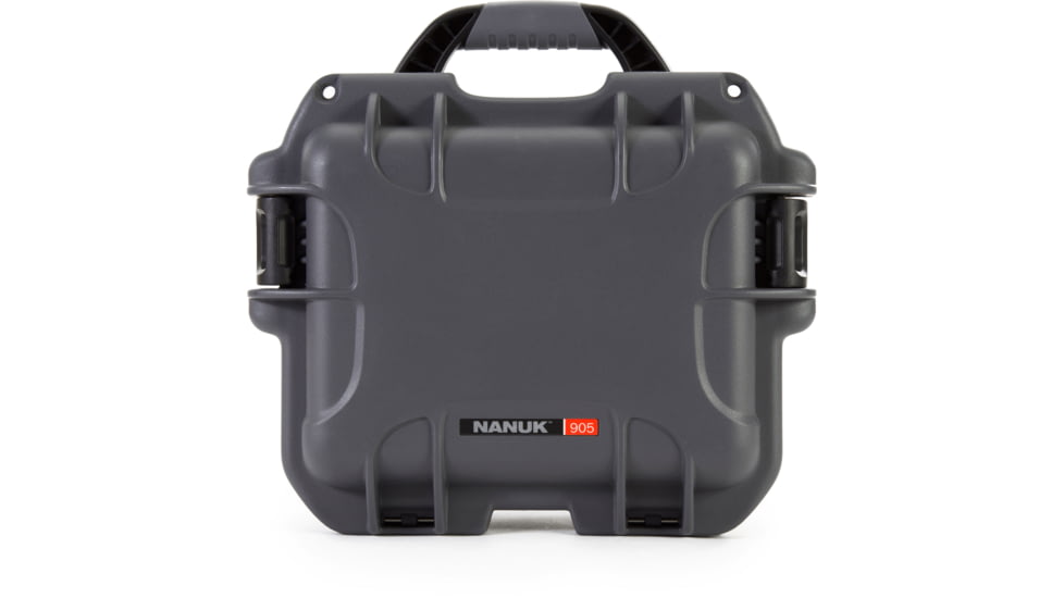 Nanuk 905 Water/Crush Proof Case w/Foam,Graphite, 905S-010GP-0A0