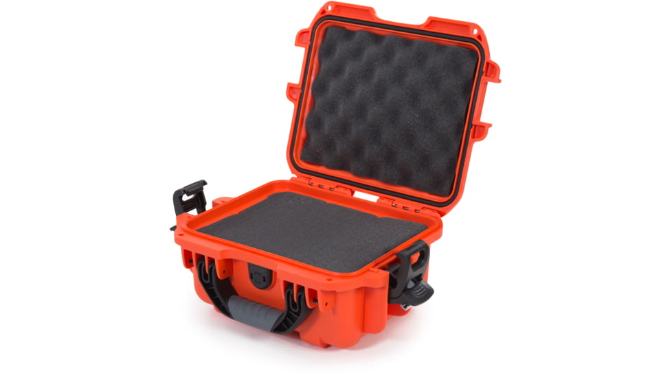 Nanuk 905 Water/Crush Proof Case w/Foam,Orange, 905S-010OR-0A0