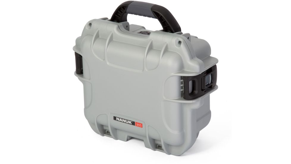 Nanuk 905 Water/Crush Proof Case w/Foam,Silver, 905S-010SV-0A0