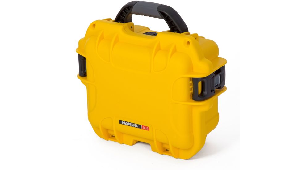 Nanuk 905 Water/Crush Proof Case w/Foam,Yellow, 905S-010YL-0A0