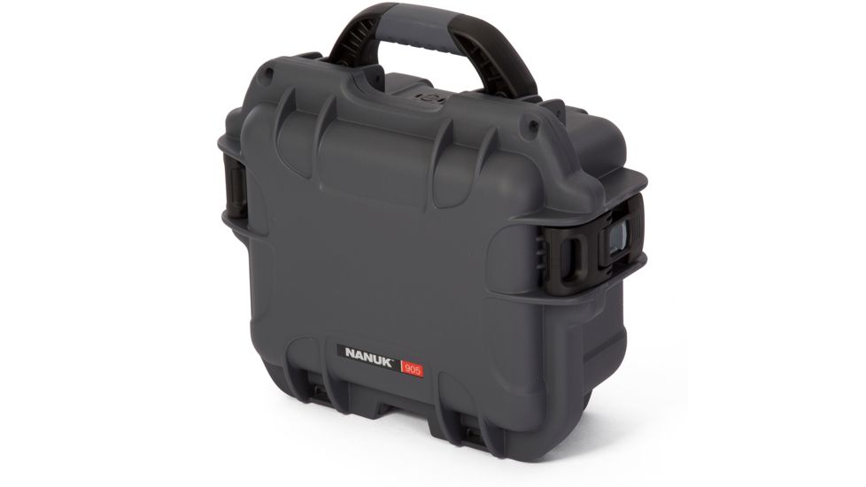 Nanuk 905 Water/Crush Proof Case w/Padded Divider - Graphite, 905S-020GP-0A0