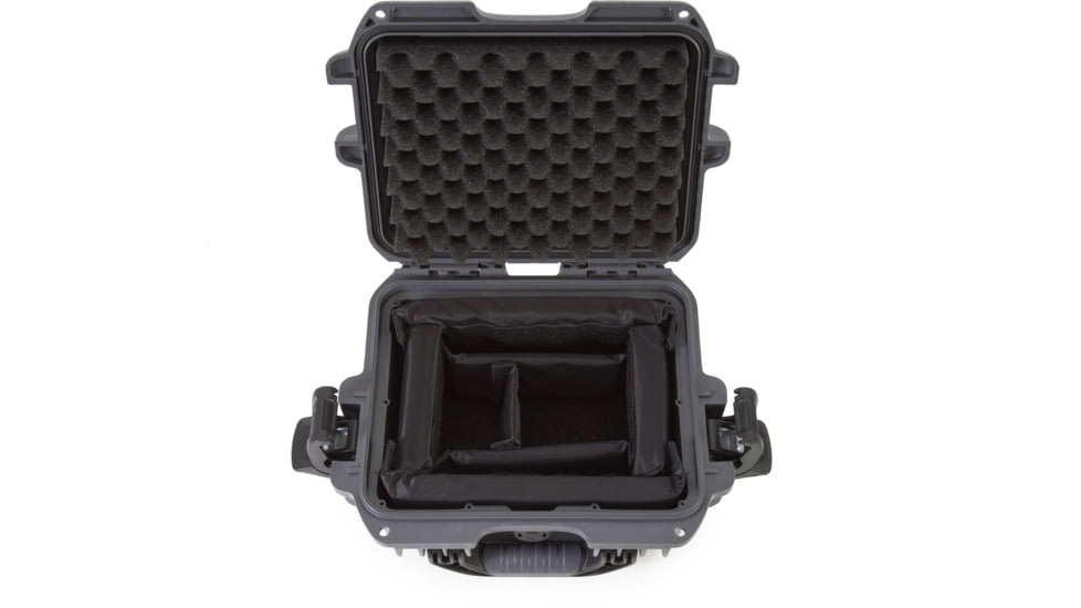 Nanuk 905 Water/Crush Proof Case w/Padded Divider - Graphite, 905S-020GP-0A0