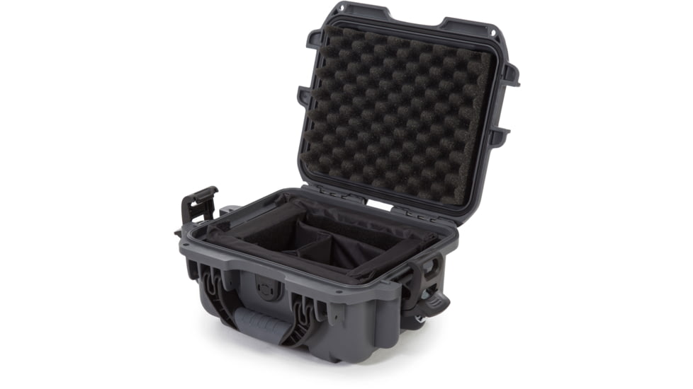 Nanuk 905 Water/Crush Proof Case w/Padded Divider - Graphite, 905S-020GP-0A0