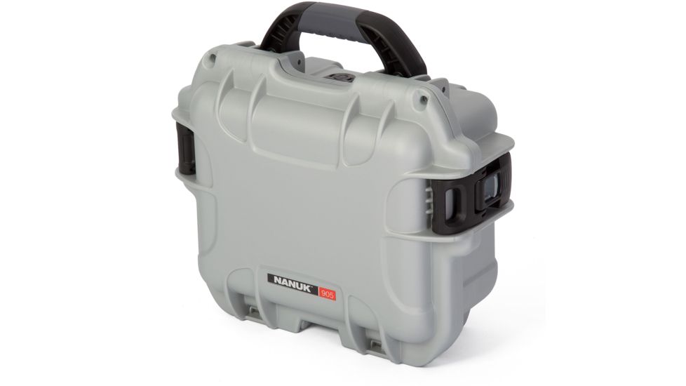 Nanuk 905 Water/Crush Proof Case w/Padded Divider - Silver, 905S-020SV-0A0