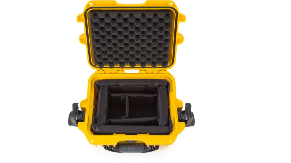 Nanuk 905 Water/Crush Proof Case w/Padded Divider - Yellow, 905S-020YL-0A0