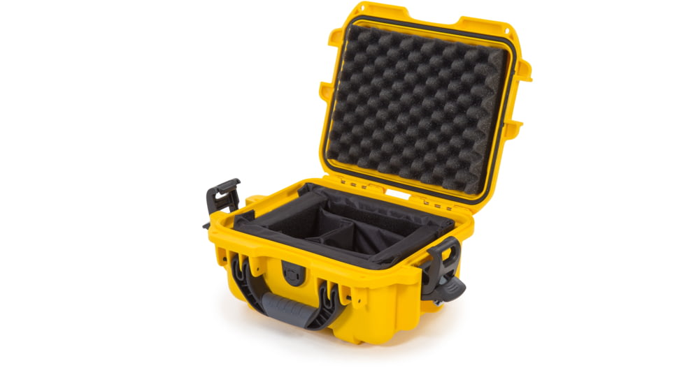 Nanuk 905 Water/Crush Proof Case w/Padded Divider - Yellow, 905S-020YL-0A0