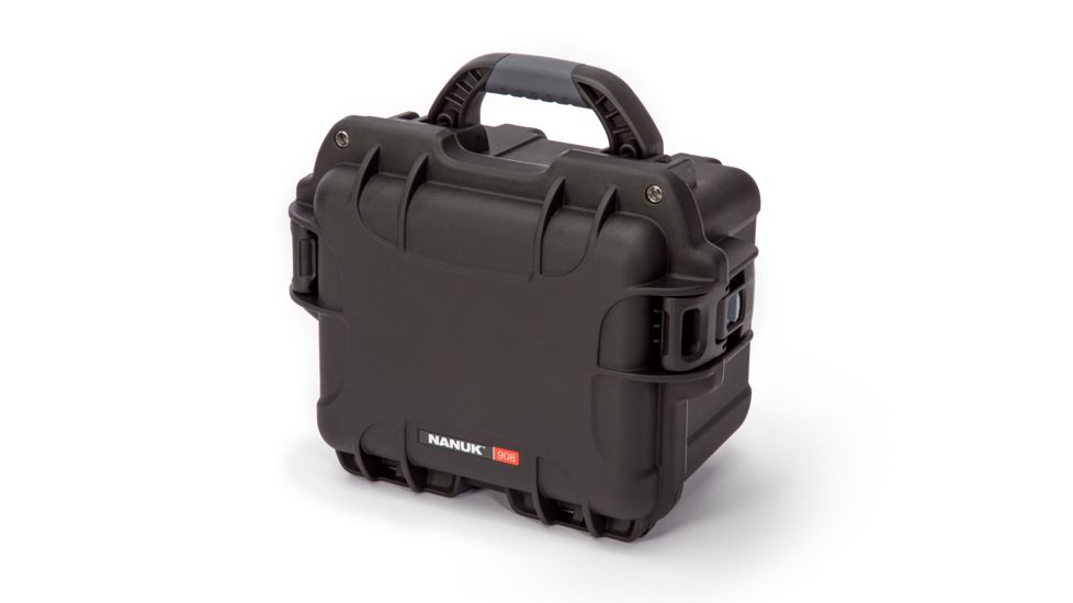 Nanuk 908 Case with Padded Divider, Black, Small, 908S-020BK-0A0