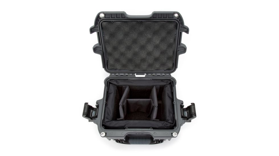Nanuk 908 Case with Padded Divider, Graphite, Small, 908S-020GP-0A0