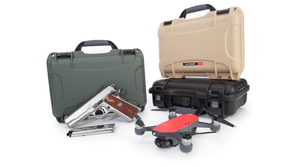 Nanuk 909 Protective Hard Case, 12.6in, Black, Small, 909S-000BK-0A0