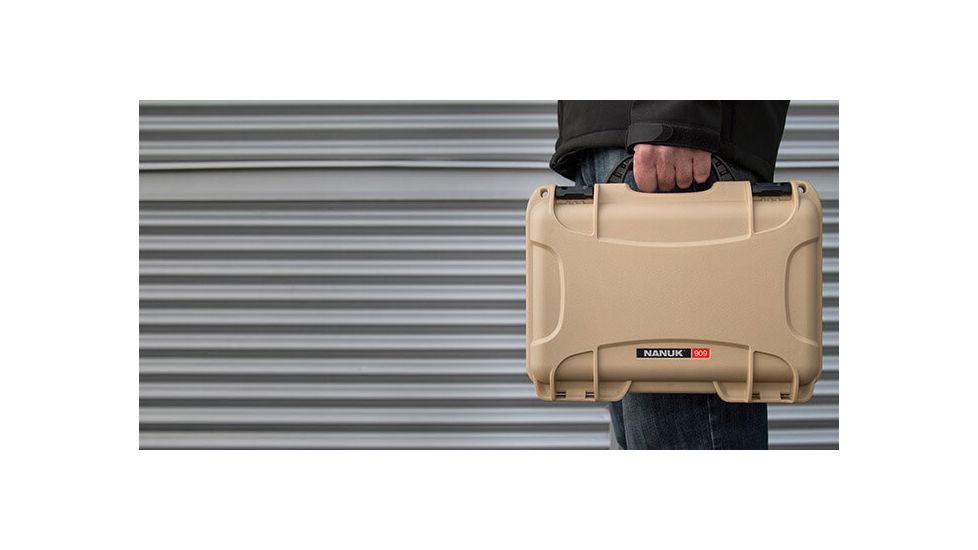 Nanuk 909 Protective Hard Case, 12.6in, Tan, Small, 909S-000TN-0A0