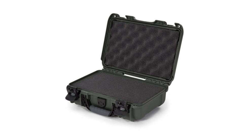 Nanuk 909 Protective Hard Case w/ Foam, 12.6in, Olive, Small, 909S-010OL-0A0
