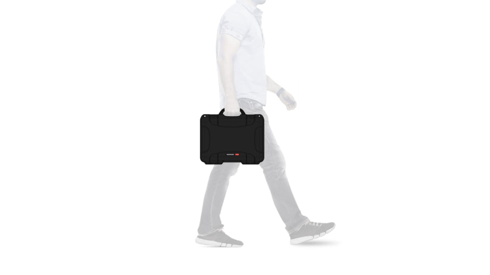 Nanuk 910 Protective Hard Case, 14.3in, Waterproof, Black, 910S-000BK-0A0