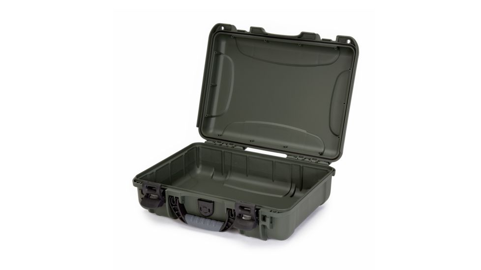 Nanuk 910 Protective Hard Case, 14.3in, Waterproof, Olive, 910S-000OL-0A0
