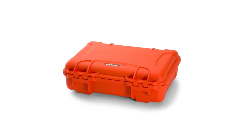 Nanuk 910 Protective Hard Case, 14.3in, Waterproof, Orange, 910S-000OR-0A0