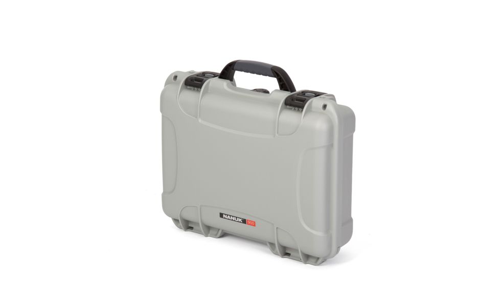 Nanuk 910 Protective Hard Case, 14.3in, Waterproof, Silver, 910S-000SV-0A0