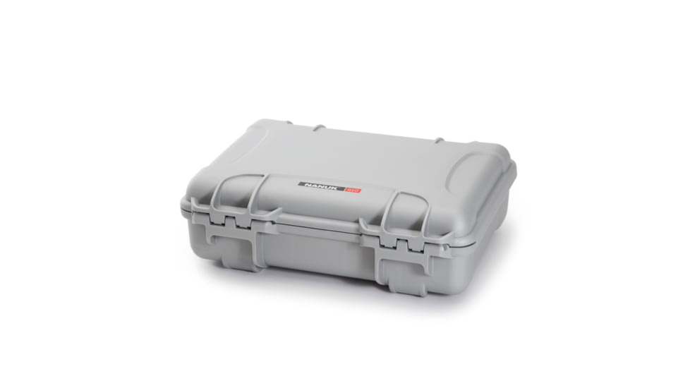 Nanuk 910 Protective Hard Case, 14.3in, Waterproof, Silver, 910S-000SV-0A0