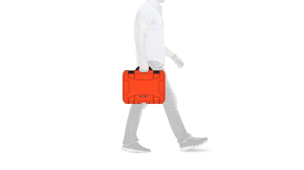 Nanuk 915 Case w/padded divider - Orange, 915S-020OR-0A0
