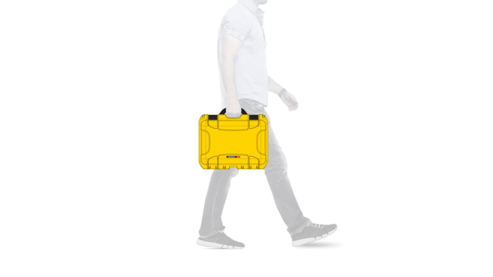 Nanuk 915 Case w/padded divider - Yellow, 915S-020YL-0A0