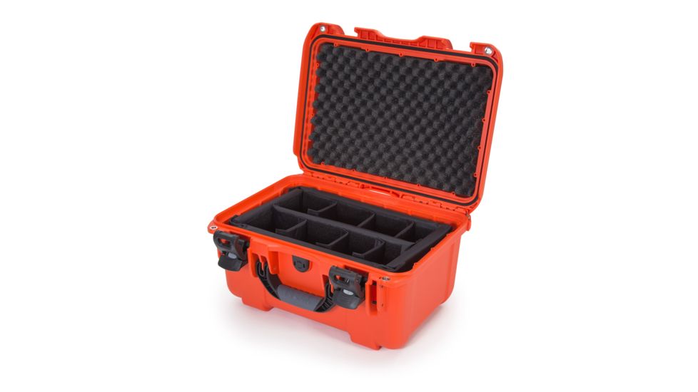 Nanuk 918 Hard Case w/ Padded Divider, Orange, 918S-020OR-0A0