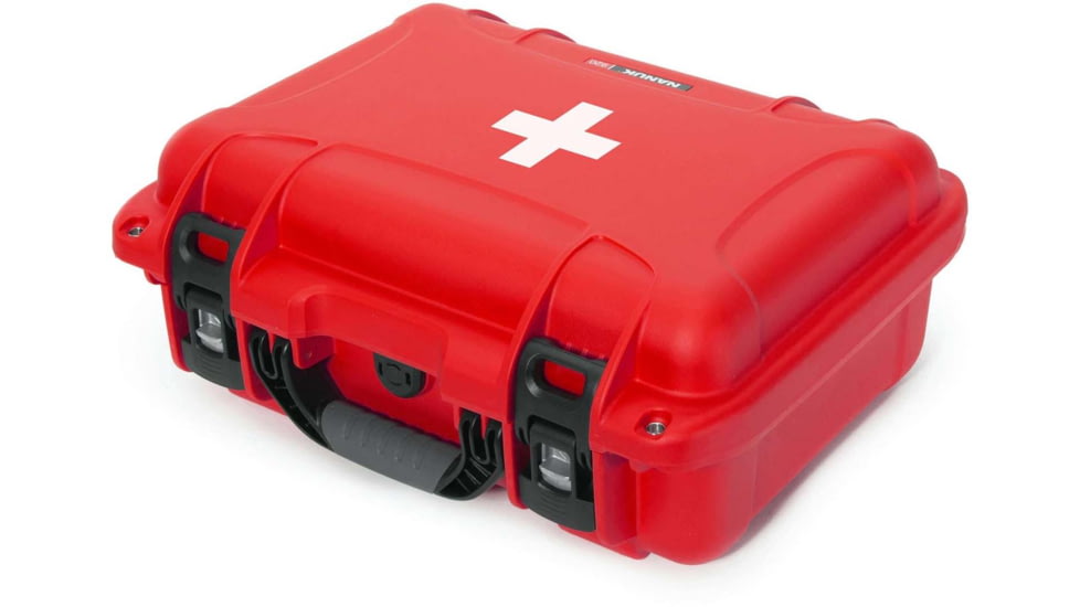 Nanuk 920 Case Empty with First Aid Logo, Red, 920S-000RD-PA0-FSA01